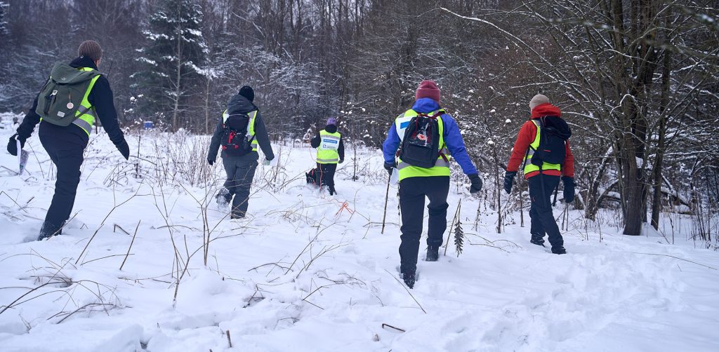 Etsintäharjoitus talvella